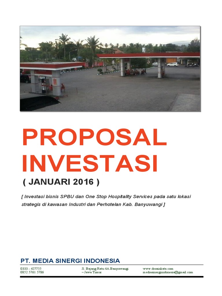 Investasi SPBU 3413806 di Banyuwangi | PDF