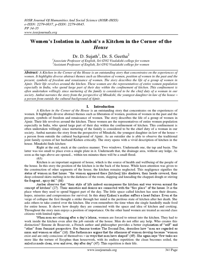 A Kitchen in The Corner of The House | PDF