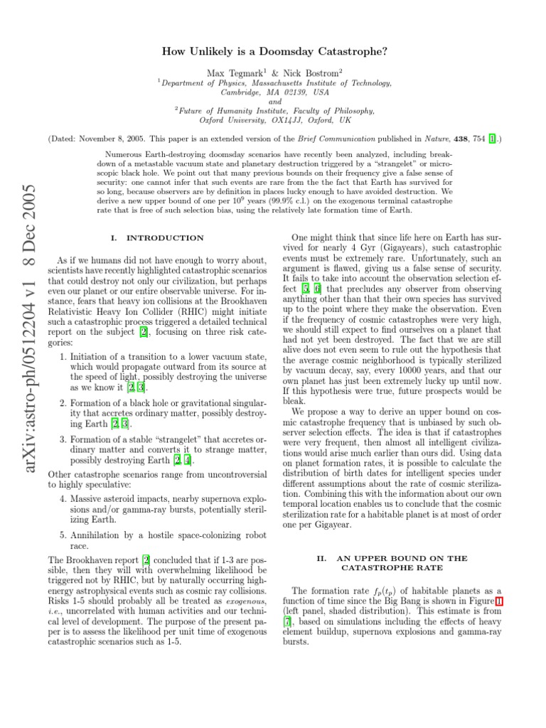 Doomsday | PDF | Business