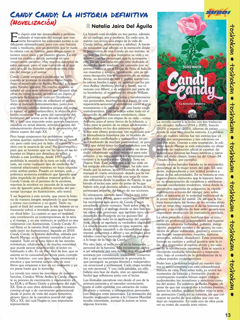 Candy Candy La Historia Definitiva Novel PDF Anime Novelas
