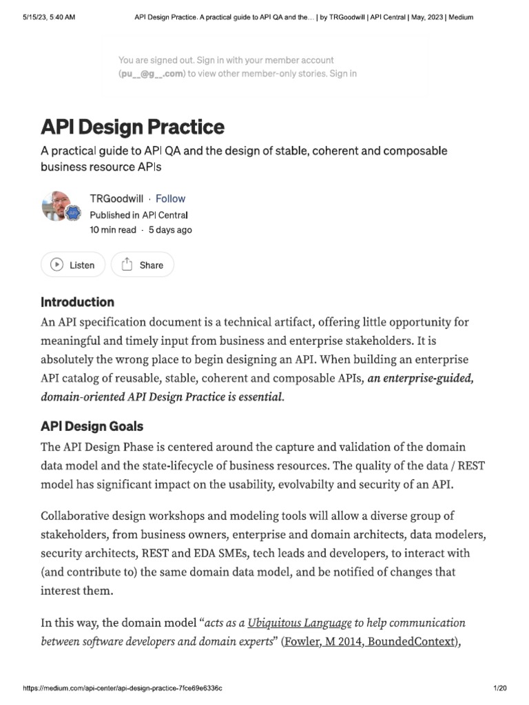 Api Design Practice | PDF