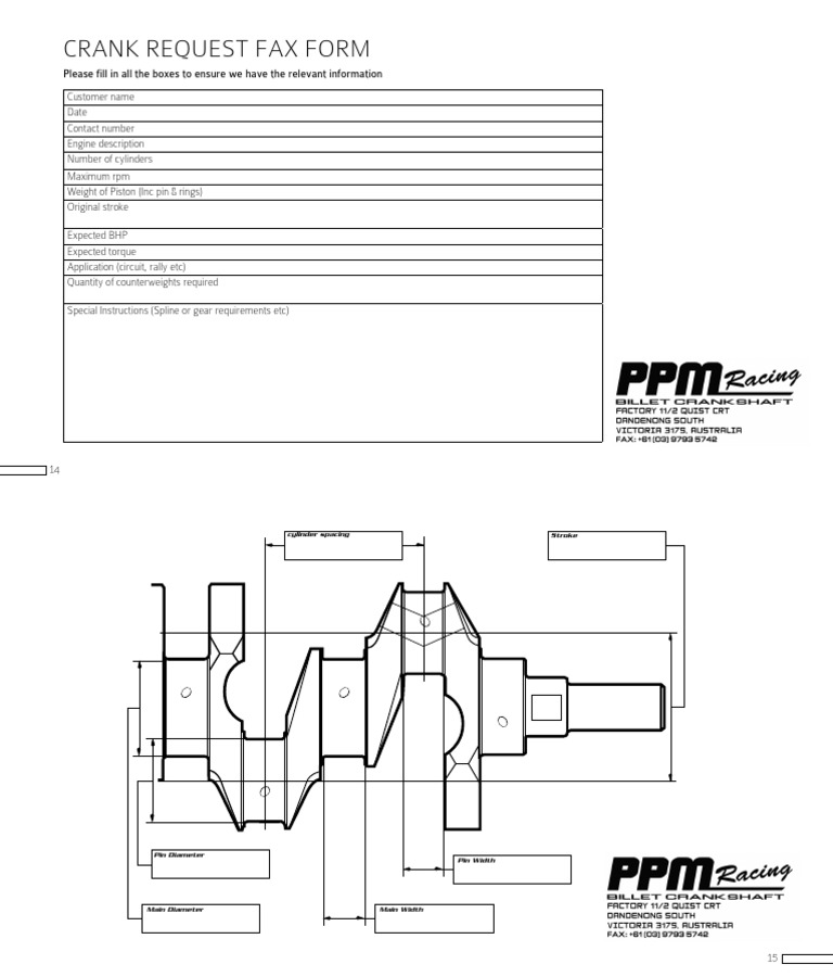 Crankshaft Fill in Form New PDF