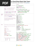 CheatSheet Python 2 - Data Structures