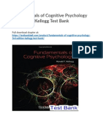 Fundamentals of Cognitive Psychology 3rd Edition Kellogg Test Bank