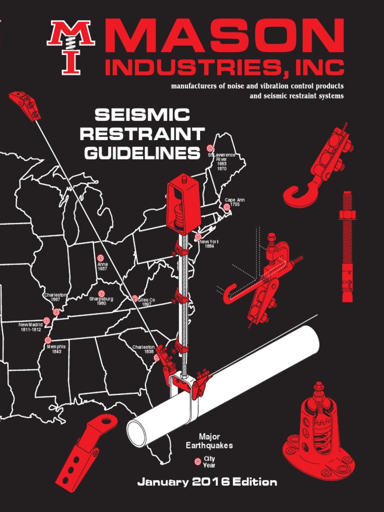 Mason Seismic Restraint Guidelines Pdf Pipe Fluid Conveyance Screw