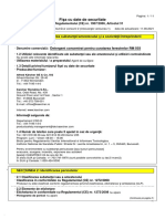 Fi Şa Cu Date de Securitate: SEC ŢIUNEA 1: Identificarea Substanţei/amestecului Şi A Societăţii/întreprinderii