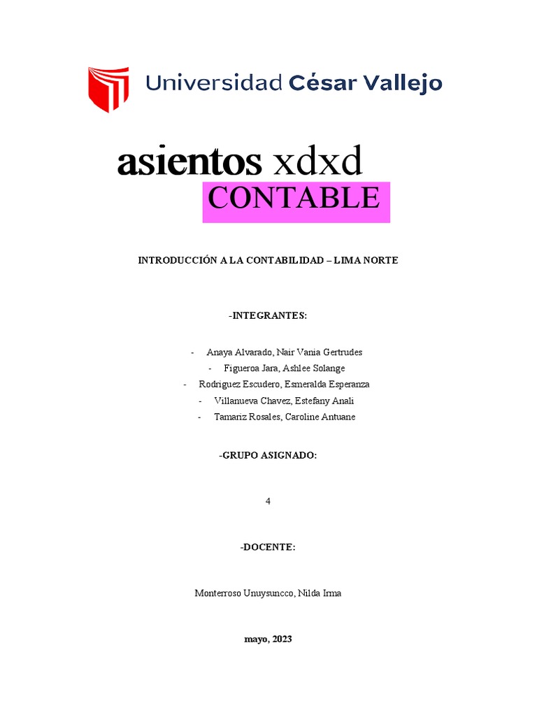 Asientos Contables en Ventas y Compras | PDF | Dinero | Contabilidad