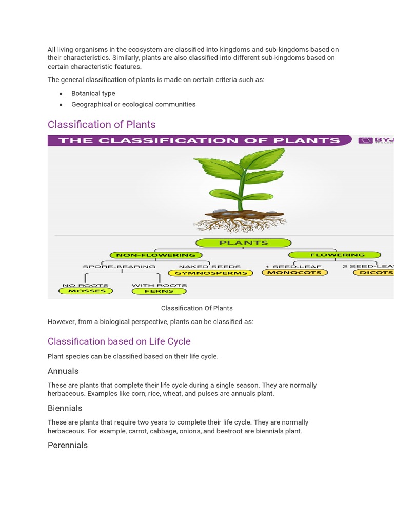 All Living Organisms in The Ecosystem Are Classified Into Kingdoms and