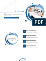 Blue Simple Business Office PowerPoint Templates