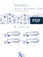 Blue Business Plan PowerPoint Templates