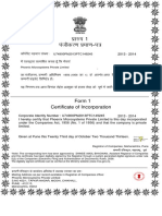 Incorporation Certificate