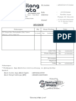 Invoice Cv. Kurnia Cianjur Maret 2022