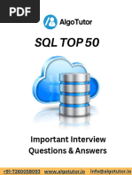 SQL Top 50 Interview Questions and Answers