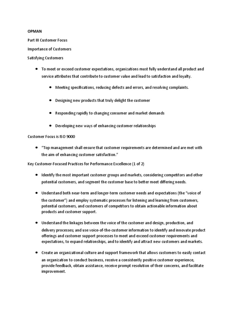 Employee Evaluation Customer Focus