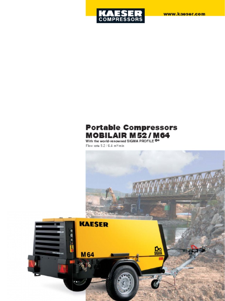 Portable Compressor Kaeser PDF Engines Diesel Engine
