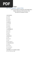 GAT General Sample Test Questions | PDF | Tsunami | Earthquakes