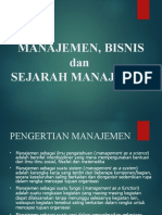 Bab 1. MANAJEMEN, BISNIS Dan SEJARAH