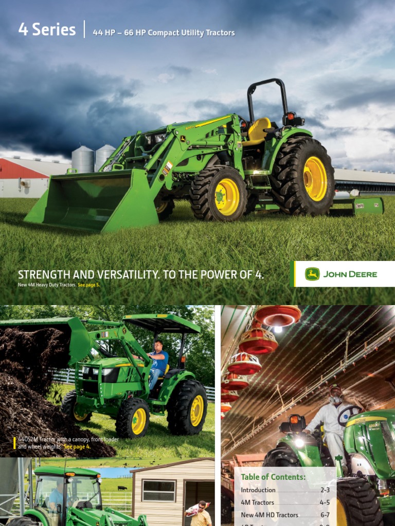 BR EN John Deere 4M 4R Series Compact Utility Tractors Technical