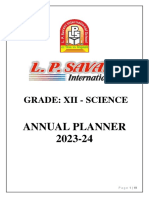 Grade 12 - Sci. Planner