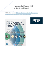 Principles of Managerial Finance 15th Edition Zutter Solutions Manual