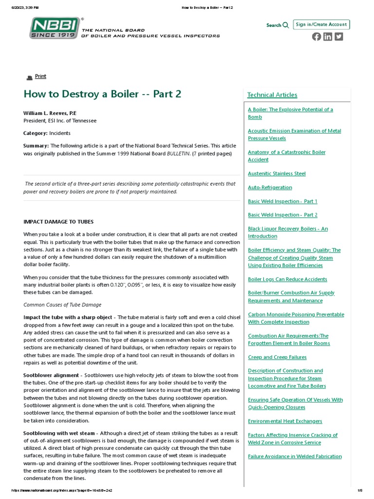 How To Destroy A Boiler Part 2 PDF Boiler Chemistry