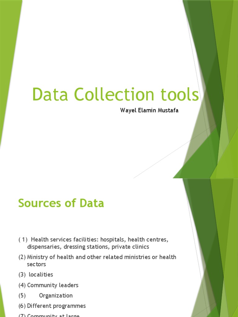 Data Collection Tools PDF Questionnaire Focus Group