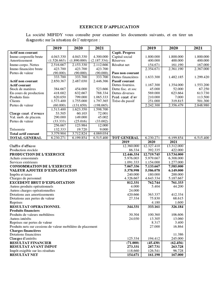 Application Méthode Des Ratios | PDF | Dépréciation | Économie d'entreprise