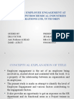 A Study On Employee Engagement at Southern Petrochemical Industries Corporations LTD, Tuticorin