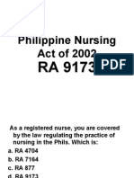 Philippine Nursing Act of 2002 (Revised)