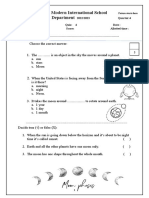 Grade 1 Quiz 4.4 Day & Night Patterns 2