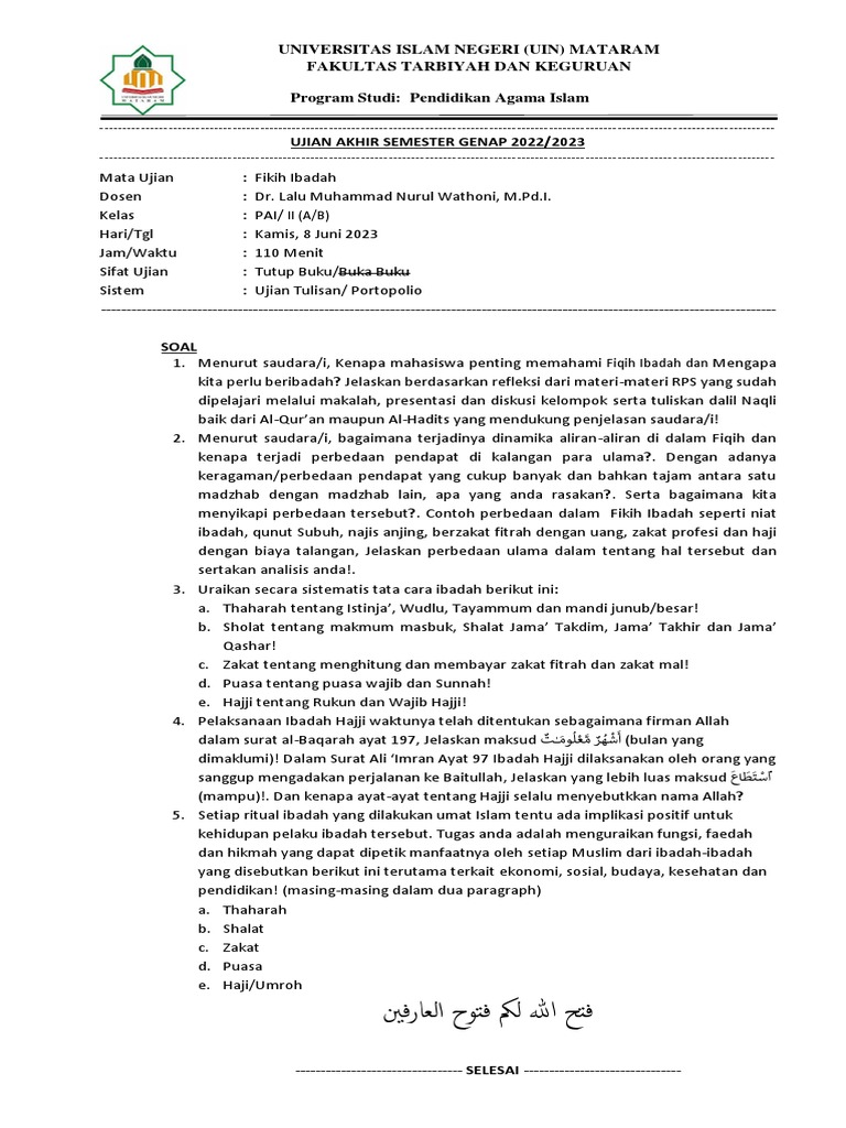 Dari Segi Pelaksanaan, Shalat dan Zakat Termasuk Ibadah? Soal Fiqih Kelas 10 SMA