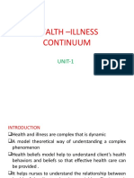 Helath - Ilness Continuum
