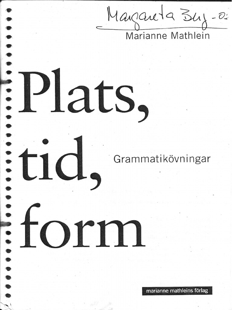 Plats Tid Form | PDF