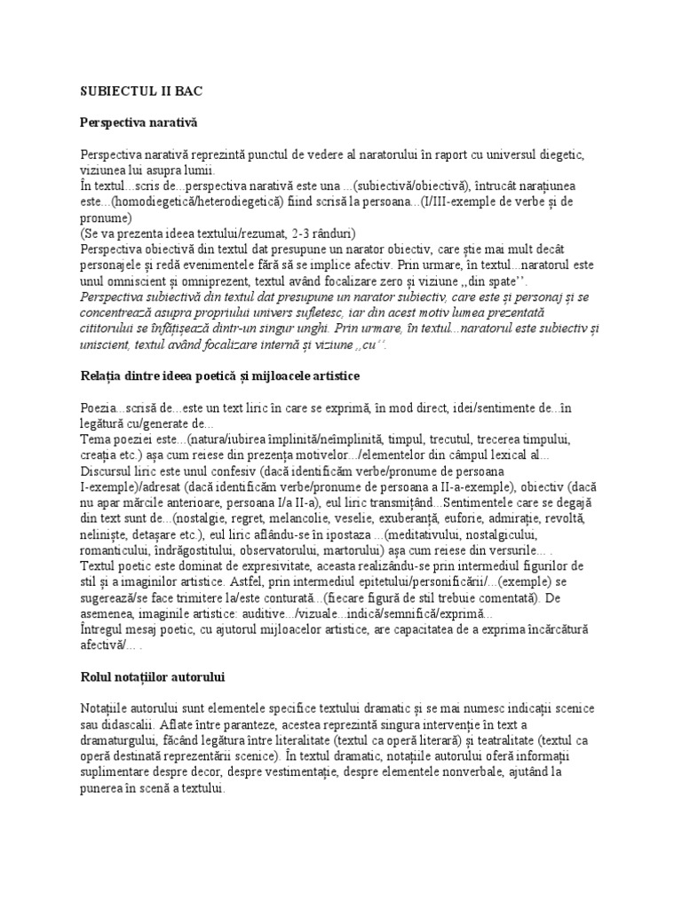 Sub Ii Bac 2022 | PDF