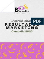 Informe Anual Marketing Corporativo Moderno Amarillo y Rosa