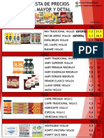 Lista de Precio Al Mayor y Detal 13-05-2023