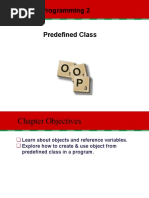 Week 02 - Predefined Classes