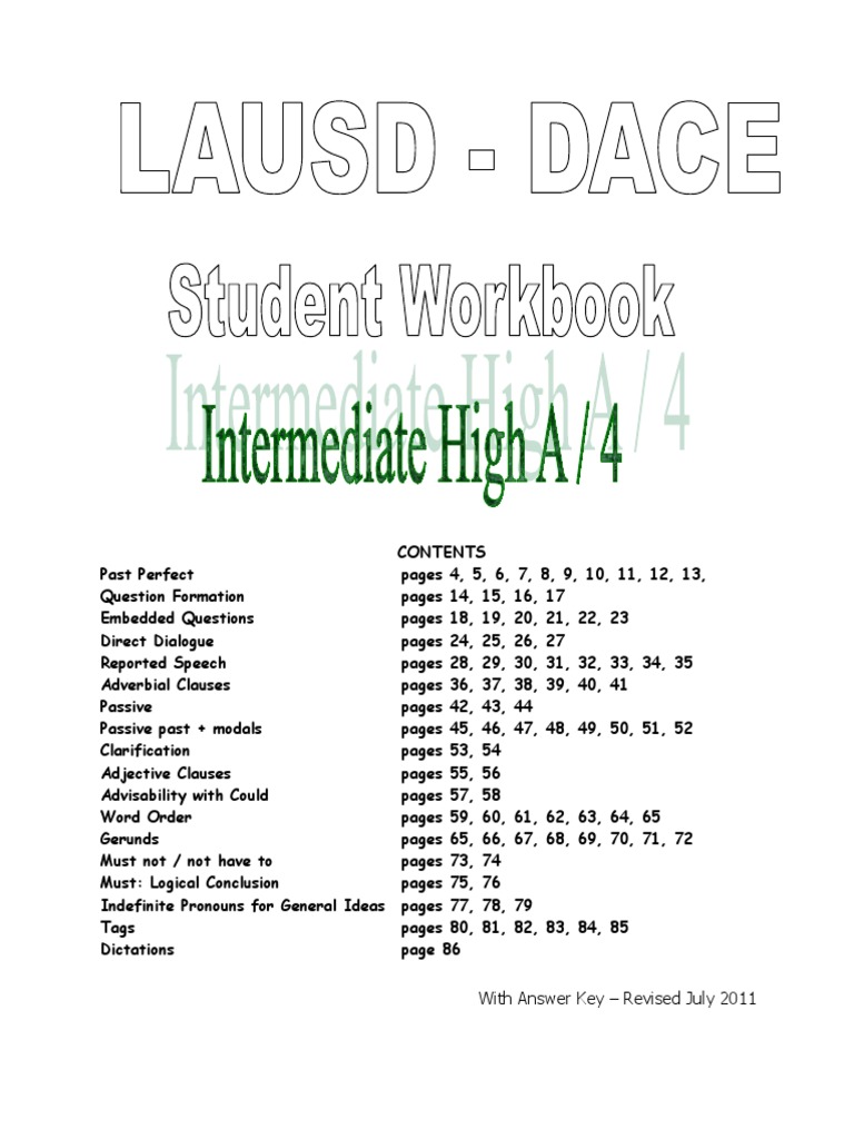 Colas 4 Workbook | PDF | Verb | Question