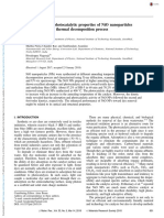 Adsorption and Photocatalytic Properties of Nio Nanoparticles Synthesized Via A Thermal Decomposition Process