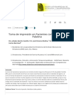 Toma de Impresión en Pacientes Con Hendidura Palatina