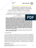 Review of Sustainable Cryopreservation and Above-Freezing Storage Solutions of European Honey Bee Apis Mellifera Drone Semen2023