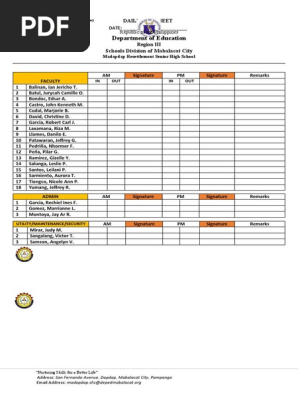 DAILY LOG SHEET