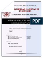 Informe de Caldera