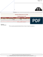 Summary of Account As On 01-01-2003 I. Operative Account in INR