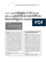 YPF-Tecnología (Y-TEC) y su rol en la política científico-tecnológica nacional