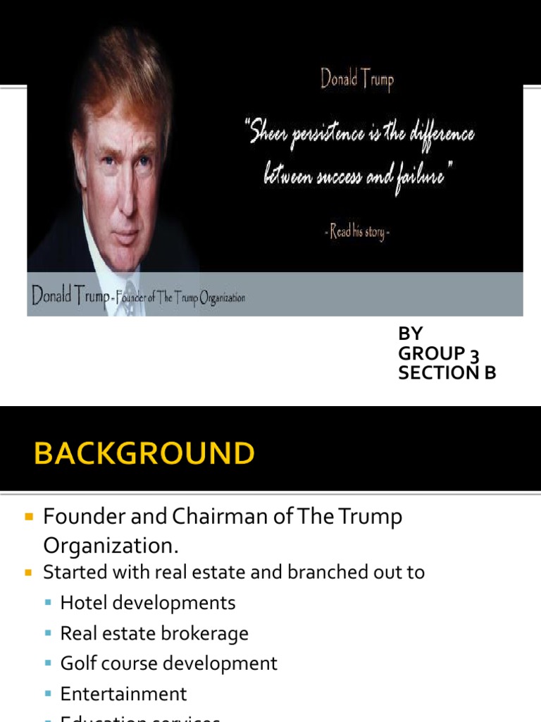 Trump Organization Leadership Style | PDF | Self-Improvement