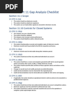 21 CFR Part 11 Gap Analysis Checklist PDF