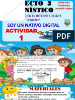 "Navegando en El Internet, Feliz Y Seguro": Soy Un Nativo Digital