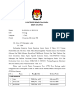 Surat Dinas Pengajuan Sekretariat PPS - Desa Benteng