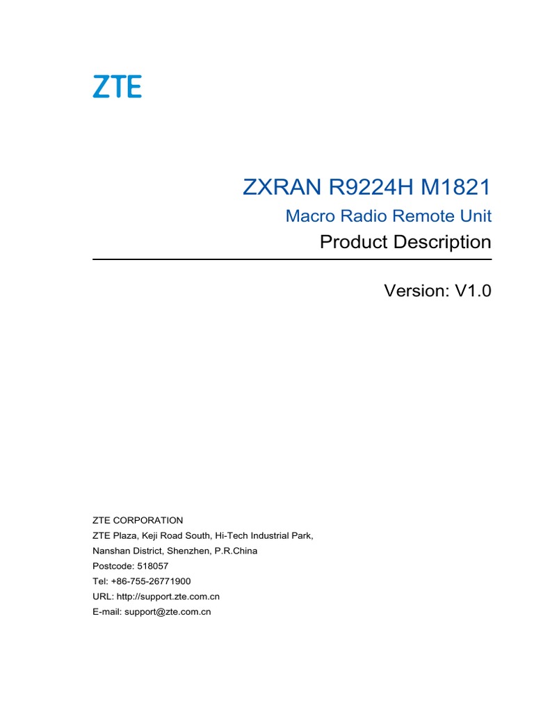 SJ-20201015163027-001-ZXRAN R9224H M1821 (V1.0) Product